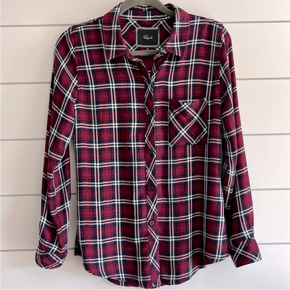 Rails Flannel Top